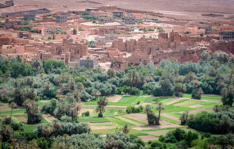 Ancient Ksar and farmed oasis in Boumalne Dades oasis Morocco -Things to Do in Boumalne Dades