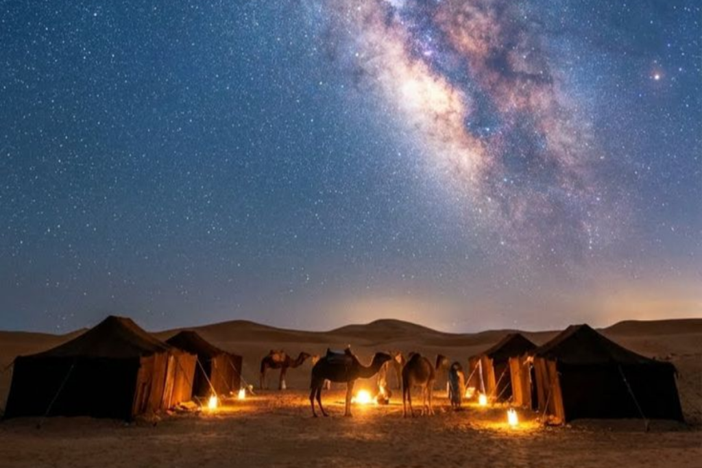 Sahara desert dunes Morocco