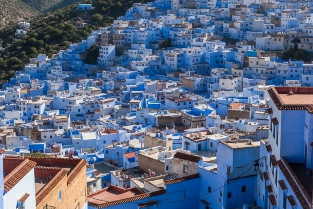 Chefchaouen blue streets Morocco