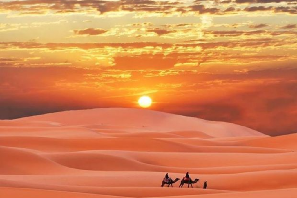 Morocco desert camp glamping Sahara