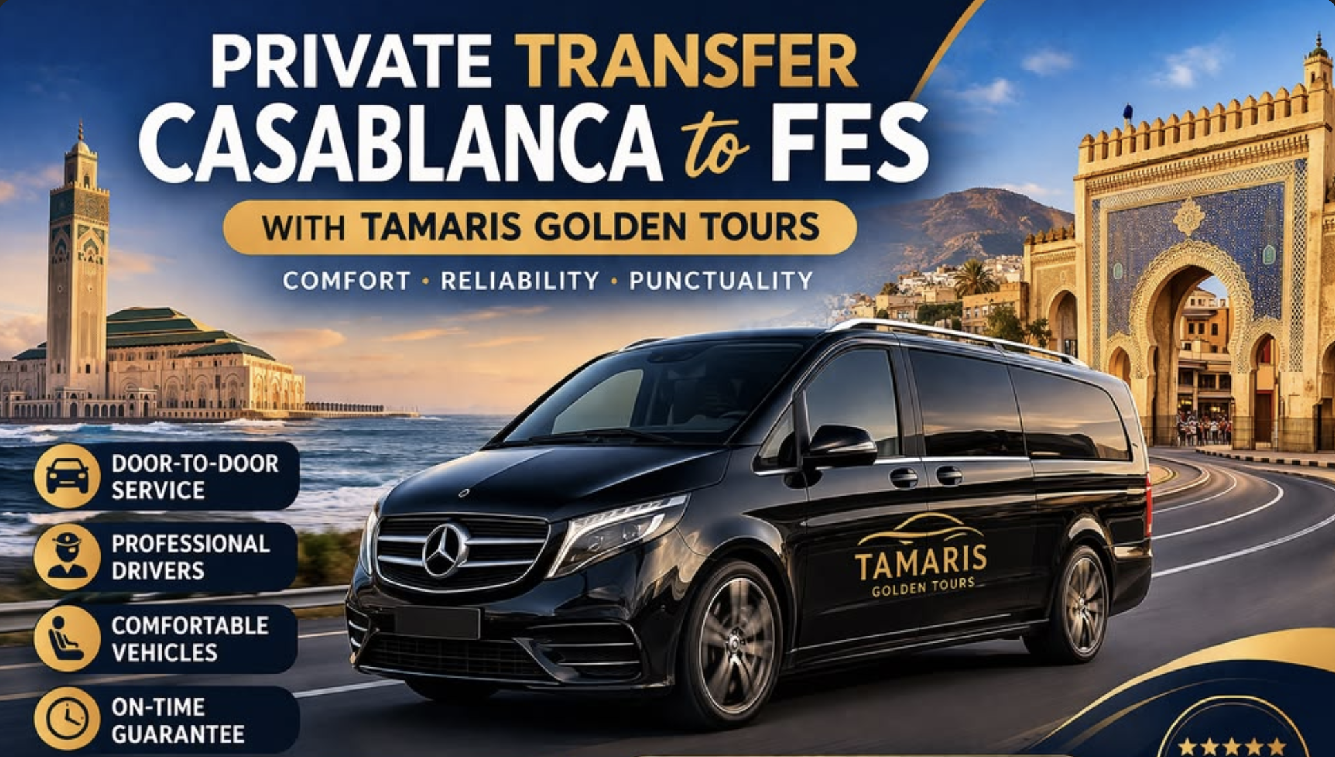 Casablanca to Fes Private Transfer: 9 Powerful Ways to Make It Stress‑Free (2026 Guide)