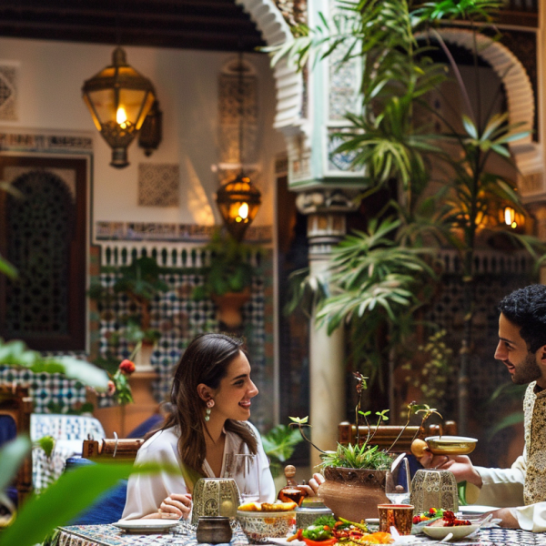 Luxury honeymoon suite featured in Morocco Honeymoon Packages